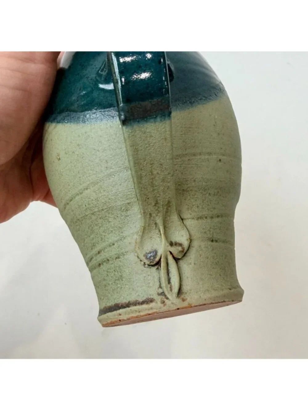 Franco Balducci Ceramica Handcrafted Olive Oil Bottle Tuscany Italy Pottery